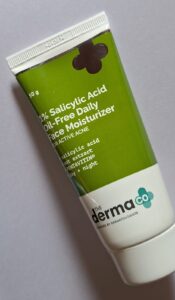 The Dermaco 1% Salicylic acid oil-free daily face moisturizer